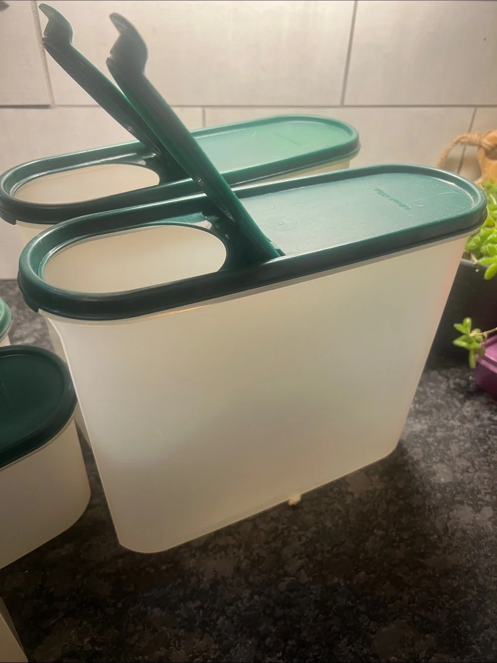 9 Piece Set Vintage Tupperware Modular Mates. Stacking. Storage organization.